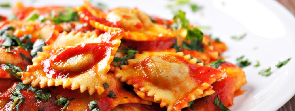 ravioli melanzane e pomodoro