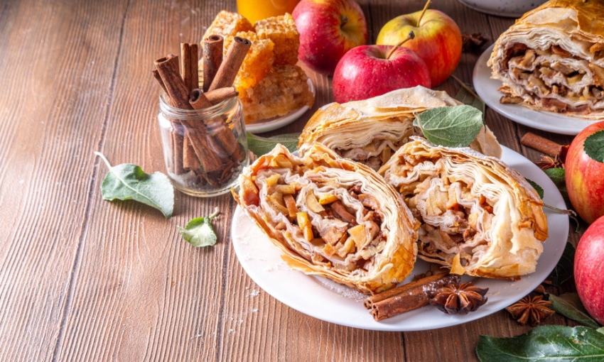 Strudel di mele, pasta sfoglia