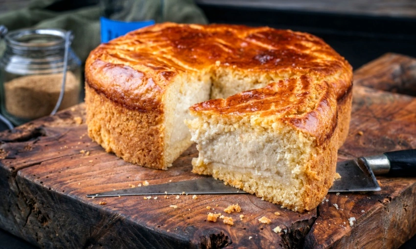 Gateau basque con crema pasticcera