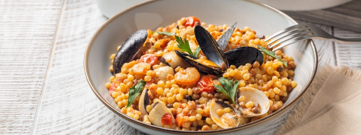 Fregola sarda con il pesce