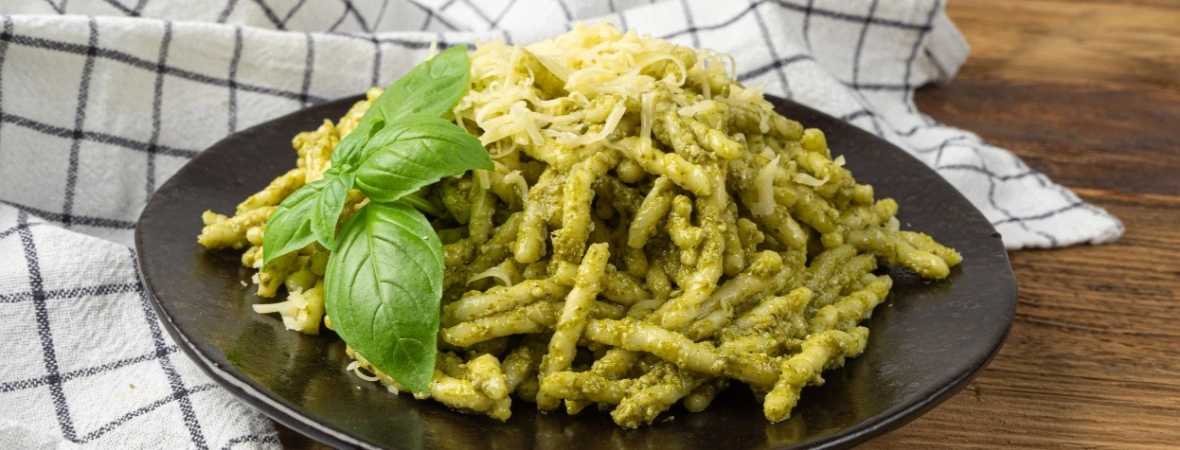 trofie al pesto di pistacchio