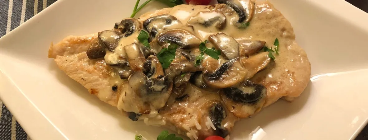 scaloppine al marsala con funghi