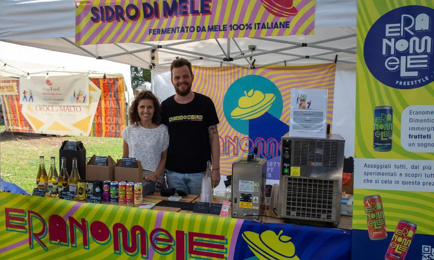 Stand di Eranomele, produttori di sidro di mele