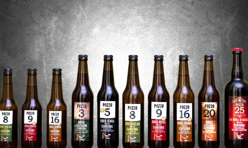 bottiglie di birra del Birrificio 4 mori in Sardegna