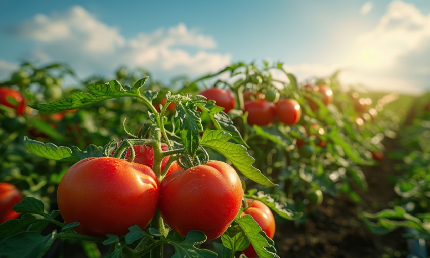 campo di pomodori in emilia romagna