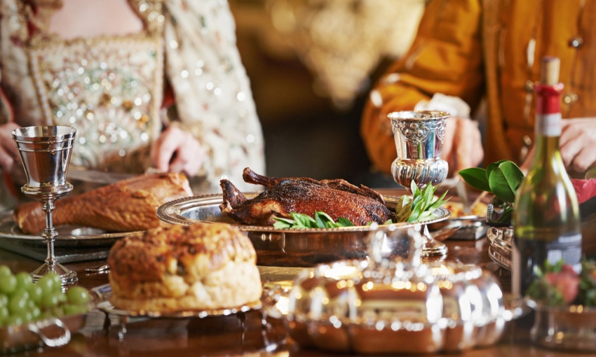 cena aristocratica del tra il '700 e l'800