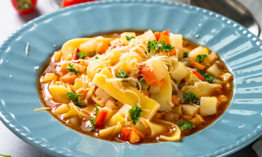 minestrone con pasta