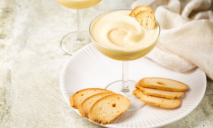 Baicoli con zabaione