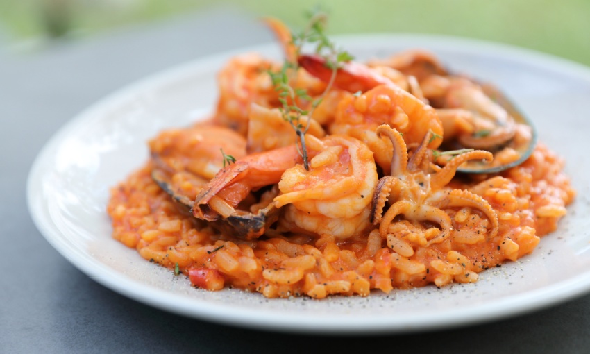 Risotto con pesce